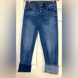 American Eagle Outfitters Stretch X Jegging Medium Wash Sz 8 Long Jeans